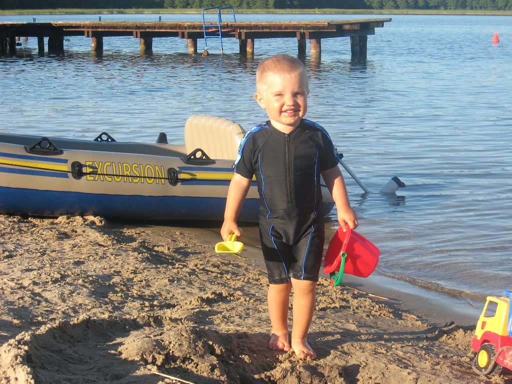 IMG_0924.JPG - Adasiek o zachodzie słońca